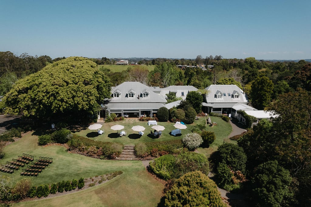 Spicers Clovelly Estate aerial photo of luxury wedding venue