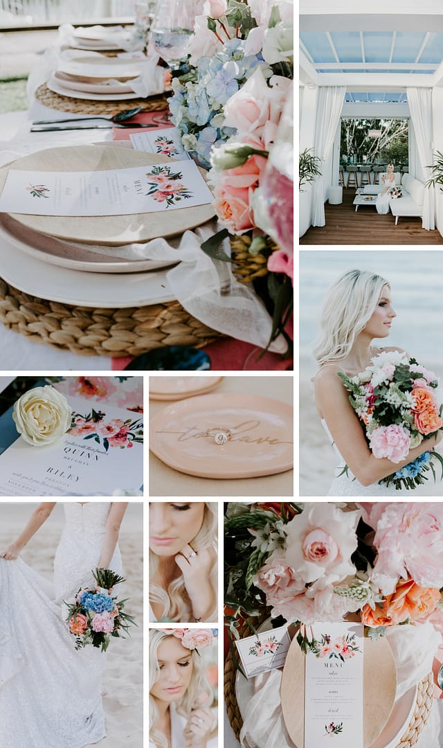 Spring wedding colour palette _ Summer wedding colour palette _ Beach wedding colour palette _ The Bride's Tree magazine