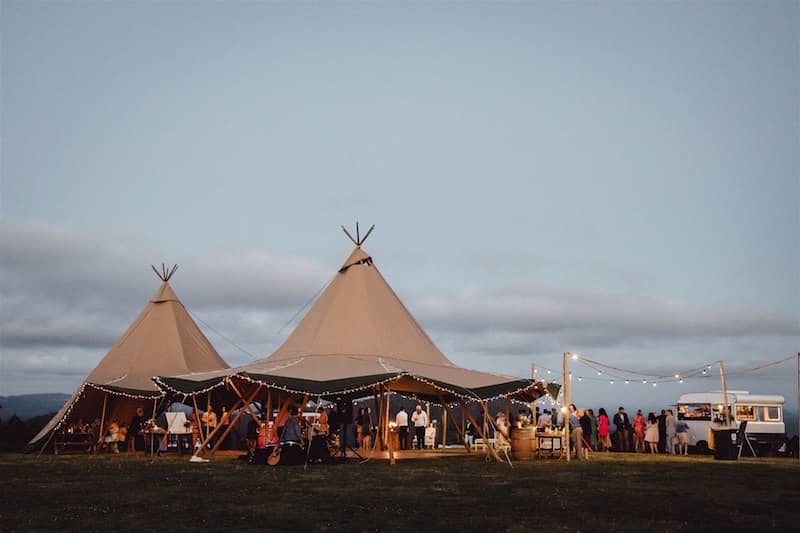 Tipi wedding sunshine coast